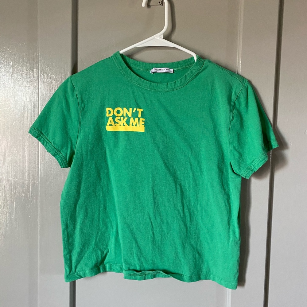 Green baby T with yellow graphic